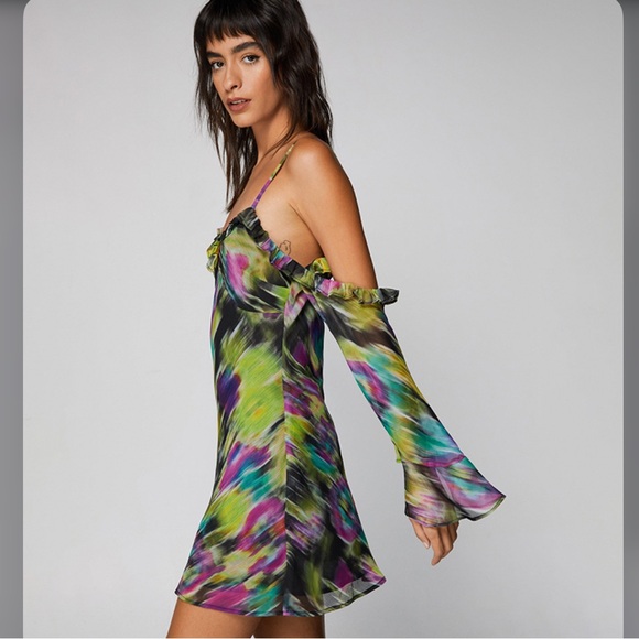 🪷Abstract Mini Dress - Picture 4 of 5